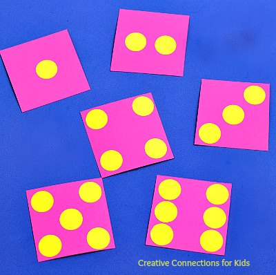 Dice Cards |  easy, cheap, great for number games!